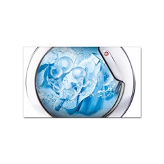 Silver Framed Washing Machine Animated Sticker Rectangular (100 Pack) by Jancukart