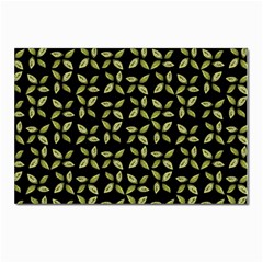 Leaves Motif Random Print Pattern Postcards 5  X 7  (pkg Of 10) by dflcprintsclothing