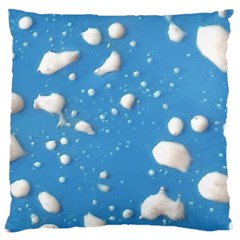 Ice Cream Bubbles Texture Large Flano Cushion Case (one Side) by dflcprintsclothing