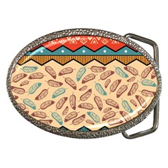 Ethnic Tribal Pattern Background Belt Buckles by Vaneshart