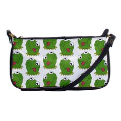 Kermit The Frog Pattern Shoulder Clutch Bag by Valentinaart