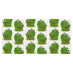 Kermit The Frog pattern Banner and Sign 4  x 2  Front