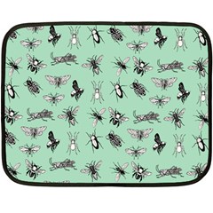 Insects Pattern Fleece Blanket (mini) by Valentinaart