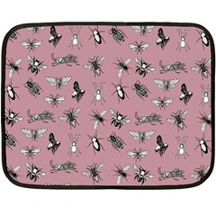 Insects Pattern Double Sided Fleece Blanket (mini)  by Valentinaart