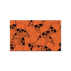 Skull Pattern Sticker (rectangular) by Valentinaart