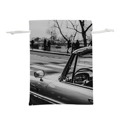 Convertible Classic Car At Paris Street Lightweight Drawstring Pouch (m) by dflcprintsclothing