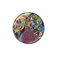 Peacock Mixed Media Bird Animal Hat Clip Ball Marker (10 Pack) by danenraven