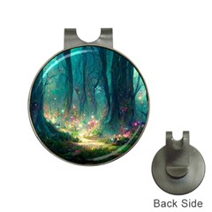 Magical Forest Forest Painting Fantasy Hat Clips With Golf Markers by danenraven