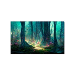 Magical Forest Forest Painting Fantasy Sticker (rectangular) by danenraven