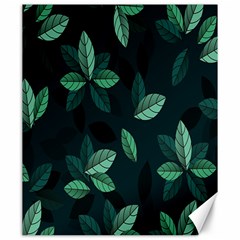 Leaves Pattern Canvas 20  X 24  by artworkshop