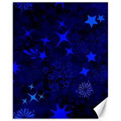 Blue Stars Repeating Pattern Canvas 16  X 20  by Ravadineum