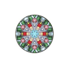 Geometric Symmetrical Symmetry Data Futuristic Hat Clip Ball Marker by Ravend