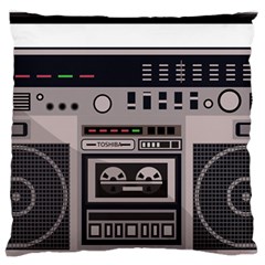 Cassette Recorder 80s Music Stereo Standard Flano Cushion Case (one Side) by Pakemis