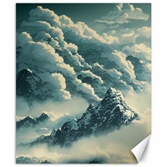 Mountains Alps Nature Clouds Sky Fresh Air Art Canvas 8  X 10  by Pakemis