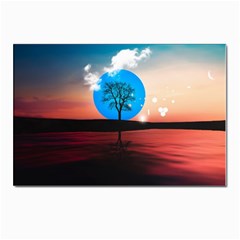 Surreal Fantasy Abstract Art Creativity Horizon Postcards 5  X 7  (pkg Of 10) by Pakemis