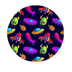 Space Pattern Mini Round Pill Box by Pakemis