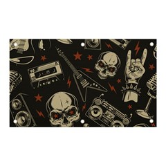 Grunge Seamless Pattern With Skulls Banner And Sign 5  X 3  by Pakemis