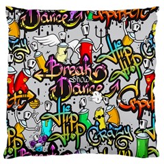 Hip Hop Background Large Flano Cushion Case (two Sides) by Pakemis