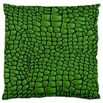 Seamless Pattern Crocodile Leather Large Flano Cushion Case (Two Sides) Front