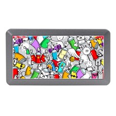 Graffit Characters Seamless Pattern Art Memory Card Reader (mini) by Pakemis