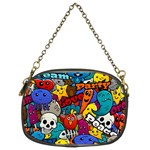 Graffiti Characters Seamless Pattern Chain Purse (Two Sides) Back