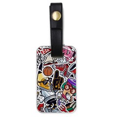 Vintage College Colorful Seamless Pattern Luggage Tag (one Side) by Pakemis