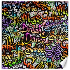 Graffiti Word Seamless Pattern Canvas 16  X 16  by Pakemis