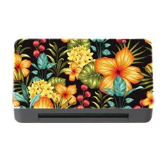 Fabulous Colorful Floral Seamless Memory Card Reader With Cf by Pakemis