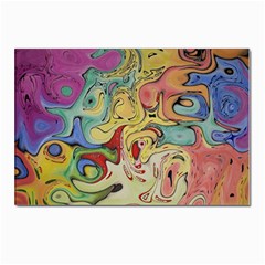 Abstract Art Postcards 5  X 7  (pkg Of 10) by gasi