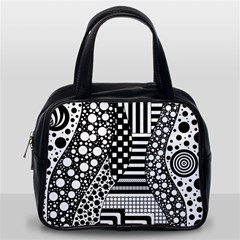 Black And White Classic Handbag (one Side) by gasi