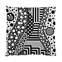 Black And White Standard Cushion Case (two Sides) by gasi