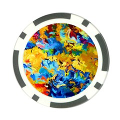 Abstract Art Poker Chip Card Guard by gasi