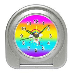 Unicorn Einhorn Licorne Travel Alarm Clock by gasi