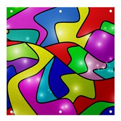 Colorful Abstract Art Banner And Sign 4  X 4  by gasi