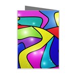 Colorful abstract art Mini Greeting Card Right