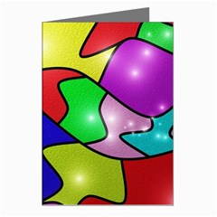 Colorful Abstract Art Greeting Cards (pkg Of 8) by gasi