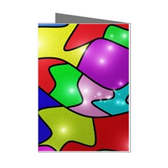 Colorful Abstract Art Mini Greeting Cards (pkg Of 8) by gasi