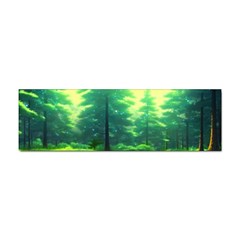 Anime Forrest Nature Fantasy Sunset Trees Woods Sticker Bumper (10 Pack) by Uceng