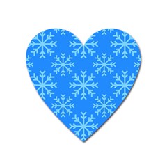 Holiday Celebration Decoration Background Christmas Heart Magnet by Uceng