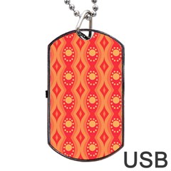 Background Pattern Texture Design Wallpaper Dog Tag Usb Flash (two Sides) by Uceng