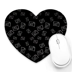 Background Graphic Wallpaper Decor Backdrop Art Heart Mousepad by Uceng