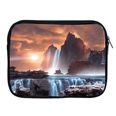 Water Waterfall Nature River Lake Planet Fantasy Apple Ipad 2/3/4 Zipper Cases by Uceng