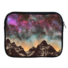 Mountain Space Galaxy Stars Universe Astronomy Apple Ipad 2/3/4 Zipper Cases by Uceng