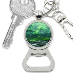 River Forest Woods Nature Rocks Japan Fantasy Bottle Opener Key Chain by Uceng