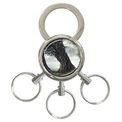 Trees Forest Woods Drawing Fantasy Dream 3-ring Key Chain by Uceng