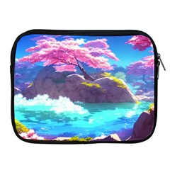 Fantasy Japan Mountains Cherry Blossoms Nature Apple Ipad 2/3/4 Zipper Cases by Uceng