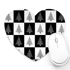 Christmas Tree Xmas Tree Heart Mousepad by Uceng