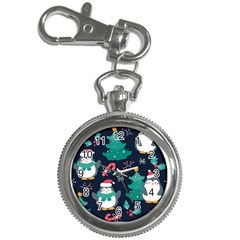 Colorful Funny Christmas Pattern Key Chain Watches by Uceng