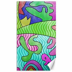 Colorful Stylish Design Canvas 40  X 72  by gasi