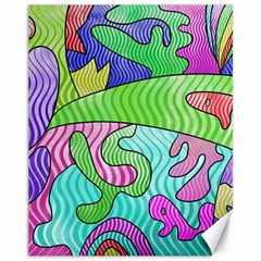 Colorful Stylish Design Canvas 11  X 14  by gasi